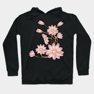 Floral background with vintage  flowers Hoodie